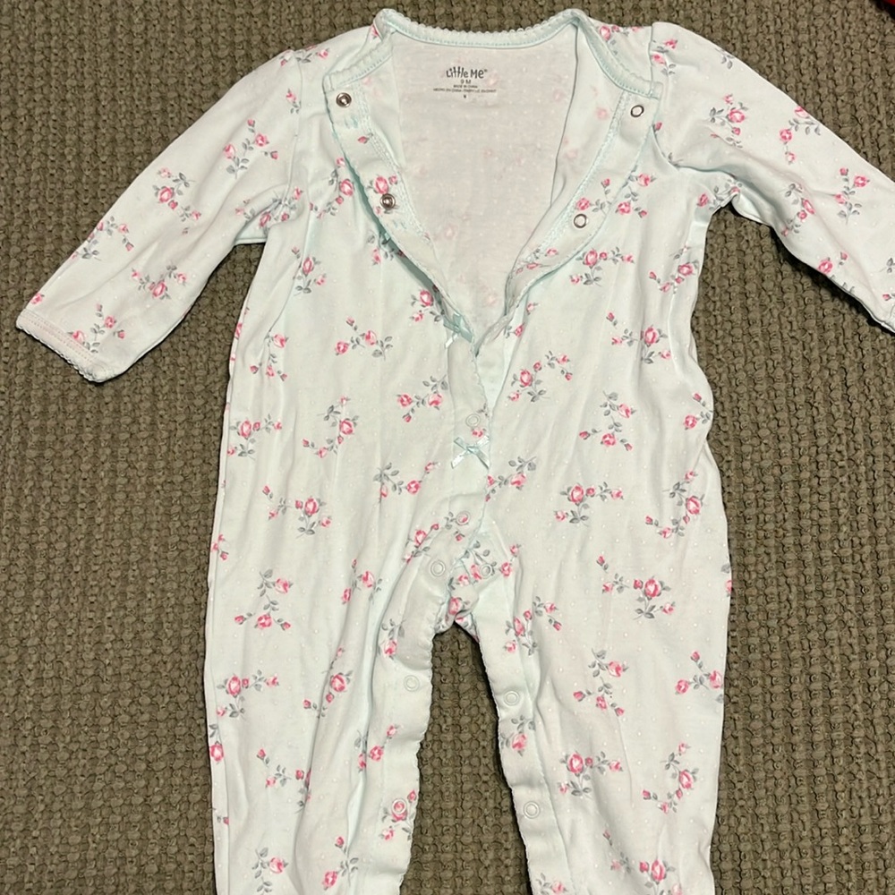 Like new - footed button up onesie